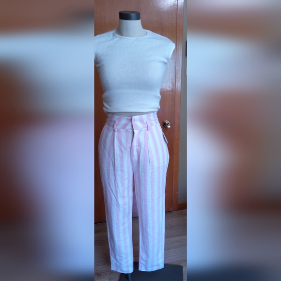 Geo-belt linen pant - Picture 7 of 7